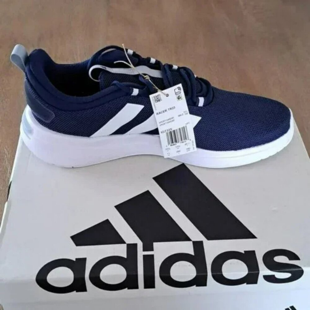 adidas Racer TR23 - Color: Blue/White/Silver - Size: Men 11